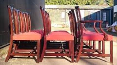 12 Antique Dining Chairs carver 26w 38h 24d 18hs single 22½w 38h 23d 18hs _14.JPG
